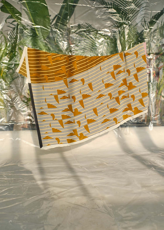 Afeem Mustard - Silk Square Scarf