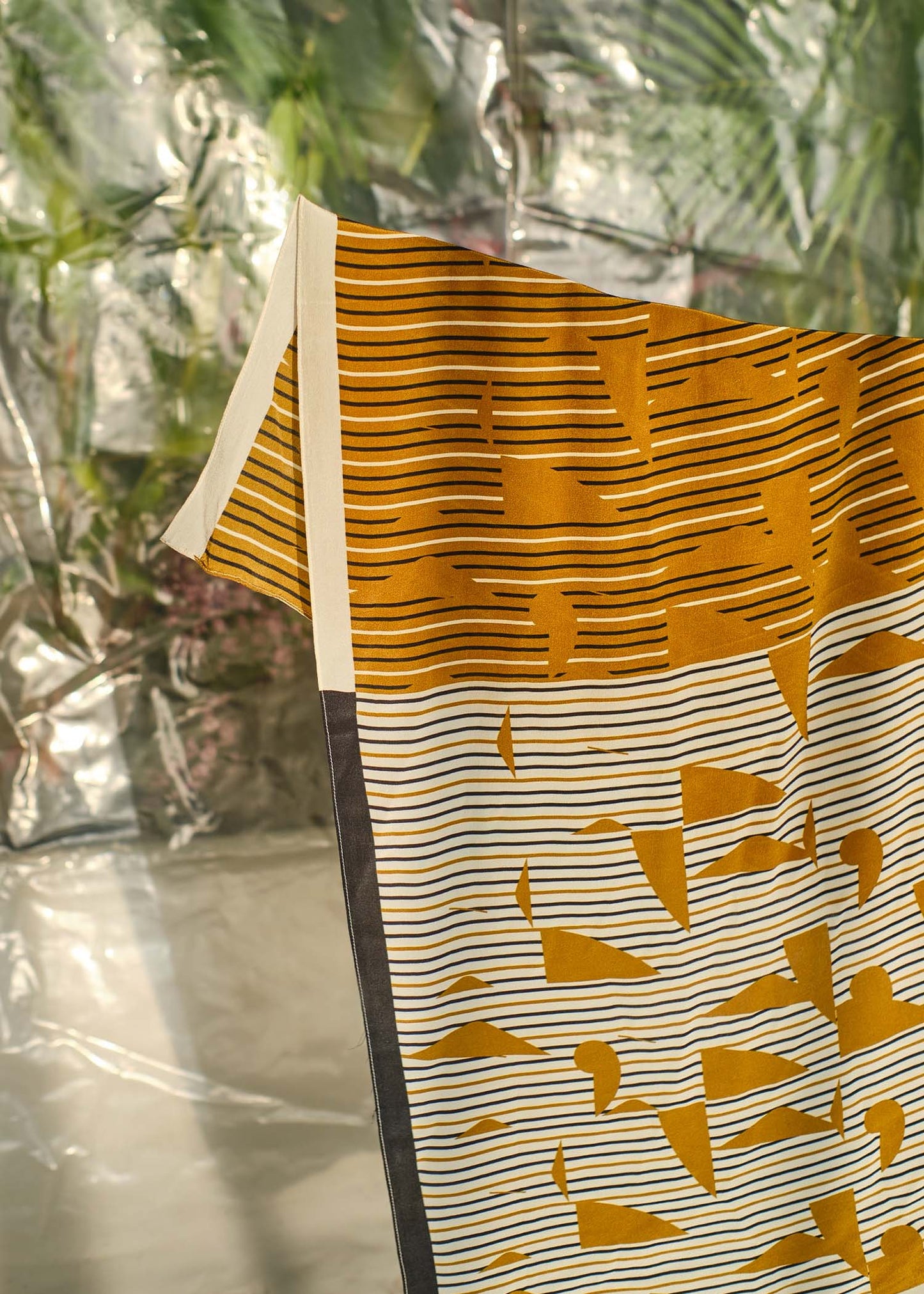 Afeem Mustard - Silk Square Scarf