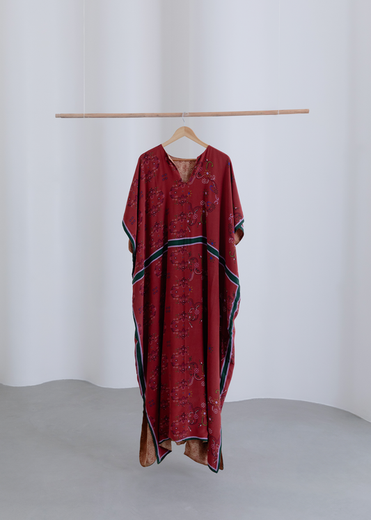 Reversible Kaftan - Amalia Brick