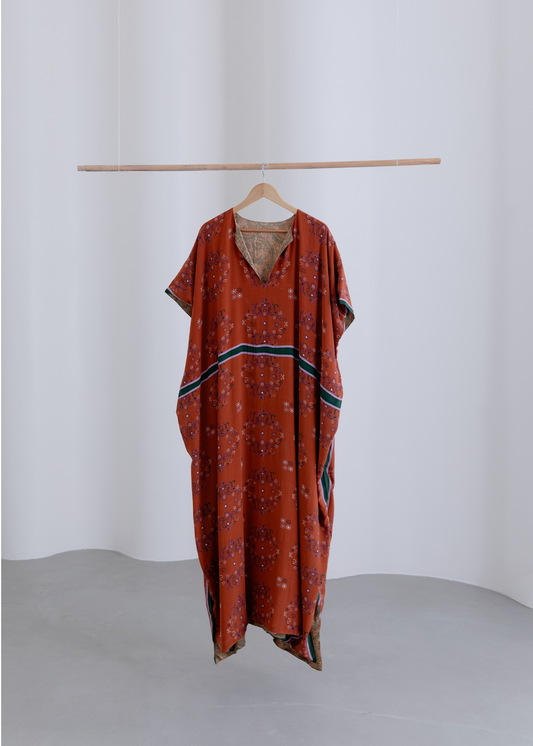 Reversible Kaftan - Ieena Rust